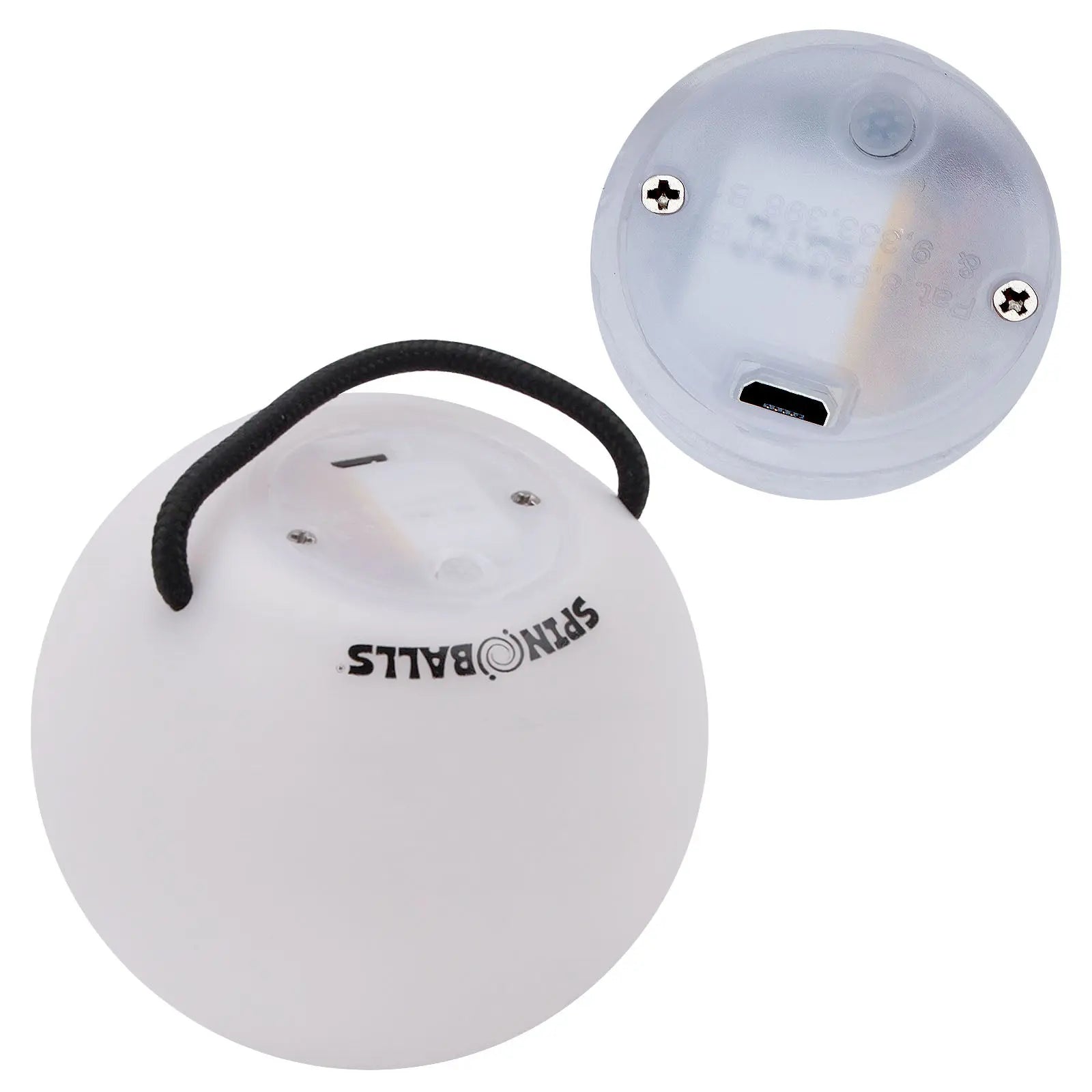 Spinballs Glow. 0 LED Rechargeable Poi Set - Friendly Celebration Poi Assortment
