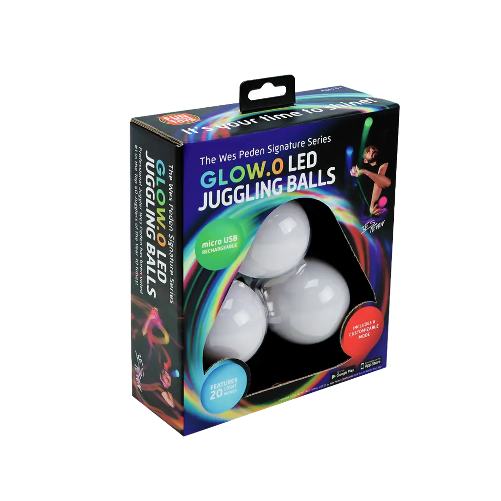 Wes Peden Glow.0 Juggling Balls - Inviting Artisan Balls Assortment
