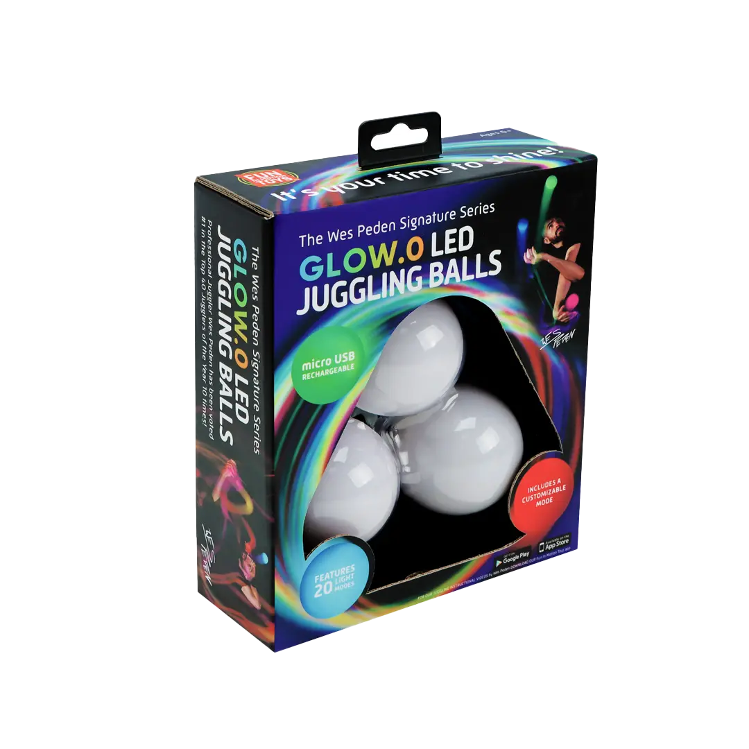 Wes Peden Glow.0 Juggling Balls - Inviting Artisan Balls Assortment