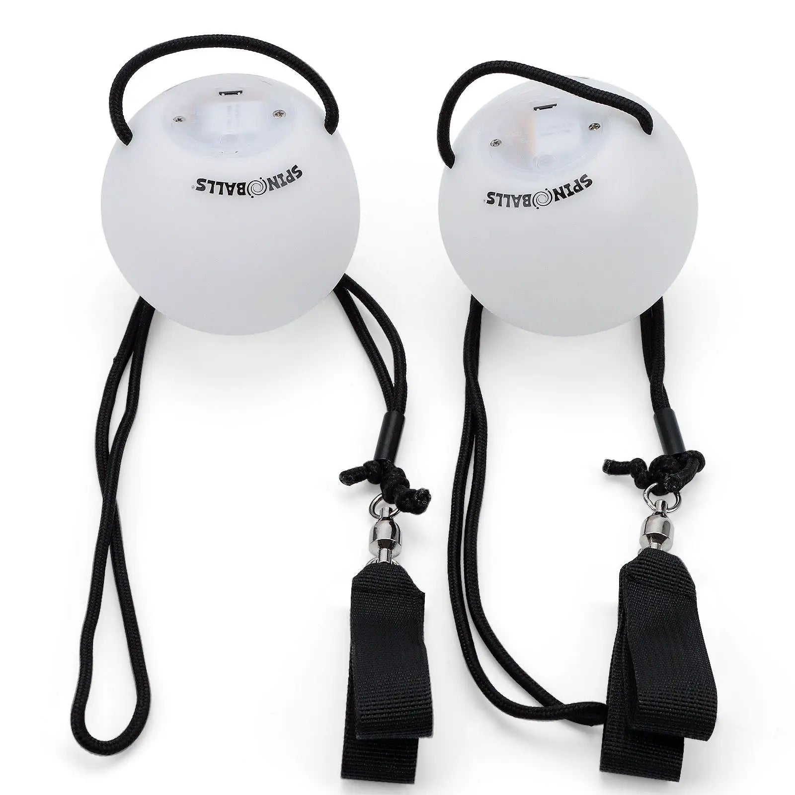 Spinballs Glow. 0 LED Rechargeable Poi Set - Inviting Artisan Poi Assortment