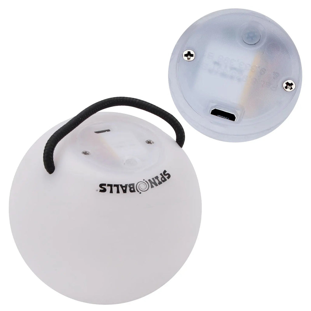 Spinballs Glow. 0 LED Rechargeable Poi Set - Inviting Artisan Poi Assortment